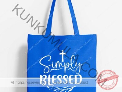 Simply blessed Artwork for T-shirts, hoodies, tote bags, wall art, stickers, mugs, and more Zipped file with a Png. Svg and Dxf Files of the Artwork