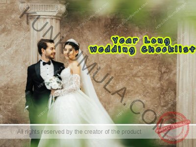 Year Long Wedding Checklist Pdf