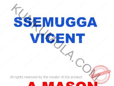 SSEMUGGA VICENT A MASON