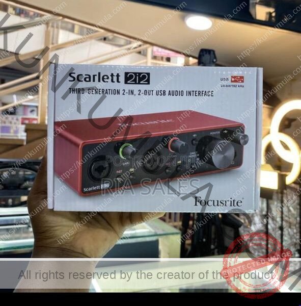 Scarlett 2i2 Soun Card Third Generation 2 in 2 Out