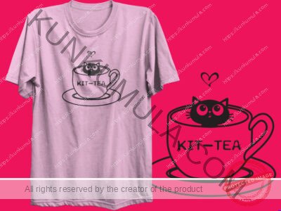 Kit Tea Artwork | Artwork In PNG| Ai-File| EPS | HTML | PSD | JPG | for T-shirts, hoodies, tote bags, wall art, stickers, mugs, and more