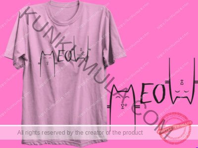 Meow Artwork | Artwork In PNG| Ai-File| EPS | HTML | PSD | JPG | for T-shirts, hoodies, tote bags, wall art, stickers, mugs, and more