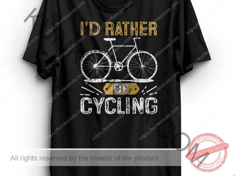 I DID RATHER BE CYCLING ARTWORK | Artwork In PNG| Ai-File| EPS | HTML | PSD | JPG | for T-shirts, hoodies, tote bags, wall art, stickers, mugs, and more