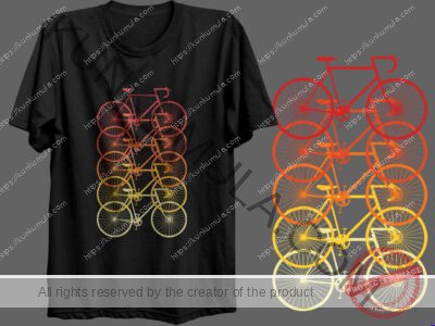 017 BIKE CYCLING ARTWORK | Artwork In PNG| Ai-File| EPS | HTML | PSD | JPG | for T-shirts, hoodies, tote bags, wall art, stickers, mugs, and more
