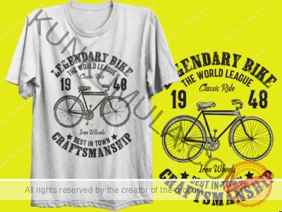LEGENDARY BIKE CRAFTS MANSHIP ARTWORK | Artwork In PNG| Ai-File| EPS | HTML | PSD | JPG | for T-shirts, hoodies, tote bags, wall art, stickers, mugs, and more