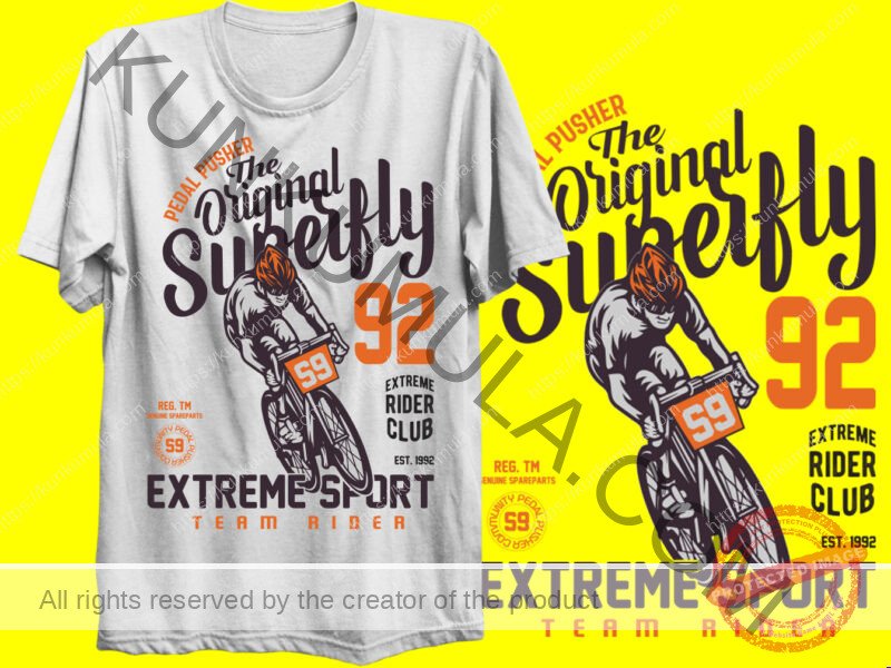 PEDAL PUSHER THE ORIGINAL SUPER FLY ARTWORK | Artwork In PNG| Ai-File| EPS | HTML | PSD | JPG | for T-shirts, hoodies, tote bags, wall art, stickers, mugs, and more