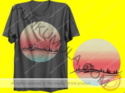 Bike 2 Artwork | Premium T-Shirt Design for Kids, Children & Adults | PNG, AI, EPS, PSD, JPG & More