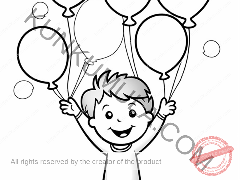 07-15 | With Your Kids | Family Fun | Print & Color Kids Coloring Page PNG High Resolution
