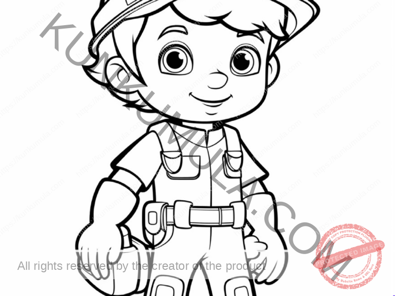 07-94 | With Your Kids | Family Fun | Print & Color – High Resolution Kids Colouring Page JPG