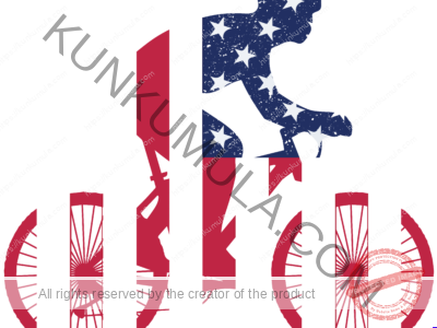 American Bike Artwork | Artwork In PNG| Ai-File| EPS | HTML | PSD | JPG | for T-shirts, hoodies, tote bags, wall art, stickers, mugs, and more