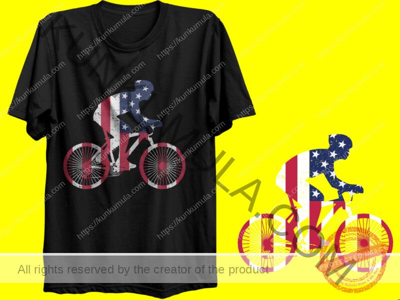 American Bike Artwork | Artwork In PNG| Ai-File| EPS | HTML | PSD | JPG | for T-shirts, hoodies, tote bags, wall art, stickers, mugs, and more