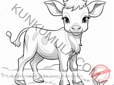 Cow in the Farm | With Your Kids | Family Fun | Print & Color