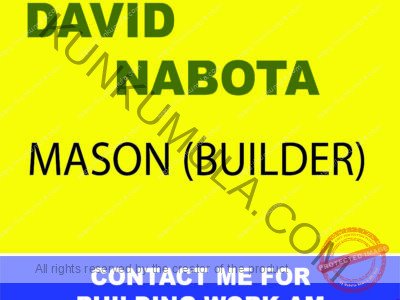 DAVID NABOTA BUILDER IN UGANDA