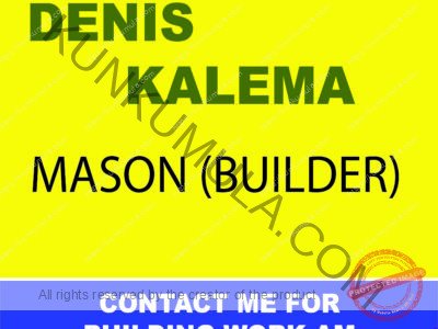 DENIS KALEMA A MASON IN UGANDA