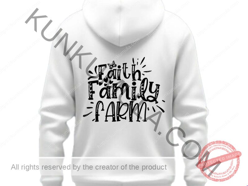 Faith Family Farm Art Work | PNG, DXL & AI | For T-Shirts, Hoodies, Tote Bags, Wall Art, Stickers, Mugs & More
