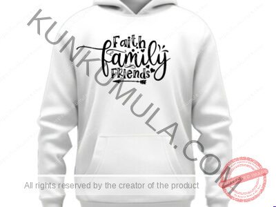 Faith Family Friends Art Work | PNG, DXL & AI | Premium Design for T-Shirts, Hoodies, Mugs & More
