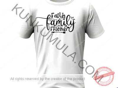 Faith Family Friends Art Work | PNG, DXL & AI | Premium Design for T-Shirts, Hoodies, Mugs & More