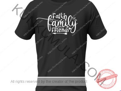 Faith Family Friends Art Work | PNG, DXL & AI | Premium Design for T-Shirts, Hoodies, Mugs & More