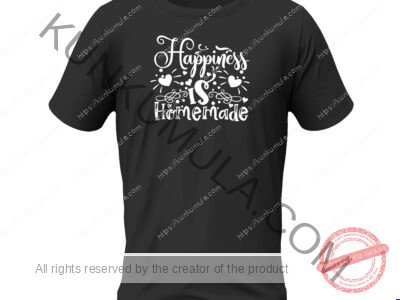 Happiness Is Homemade Art Work | PNG, DXL, AI | For T-Shirts, Hoodies, Tote Bags, Wall Art, Stickers, Mugs & More