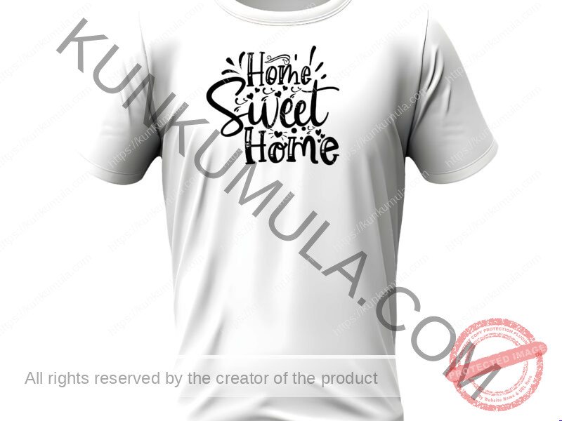 Home Sweet Home T-Shirt Artwork | PNG, DXF & AI Design Files for T-Shirts, Hoodies, Tote Bags, Mugs & More