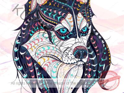 IZO 15 Source Patterned Animal Ethnic Jpg & Eps File Formats Art- Work