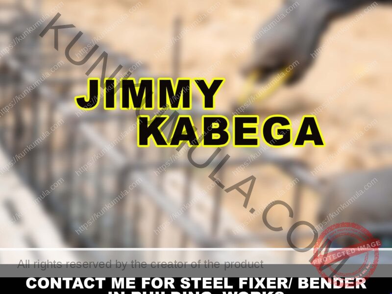 JIMMY KABEGA A MASON FROM UGANDA
