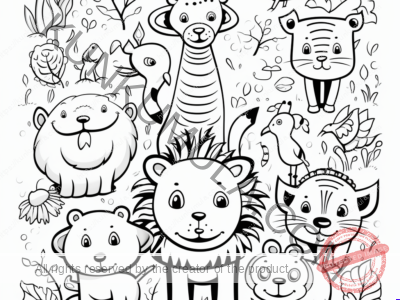Jungle Safari 3| Shade With Your Children| Kids Coloring Pages