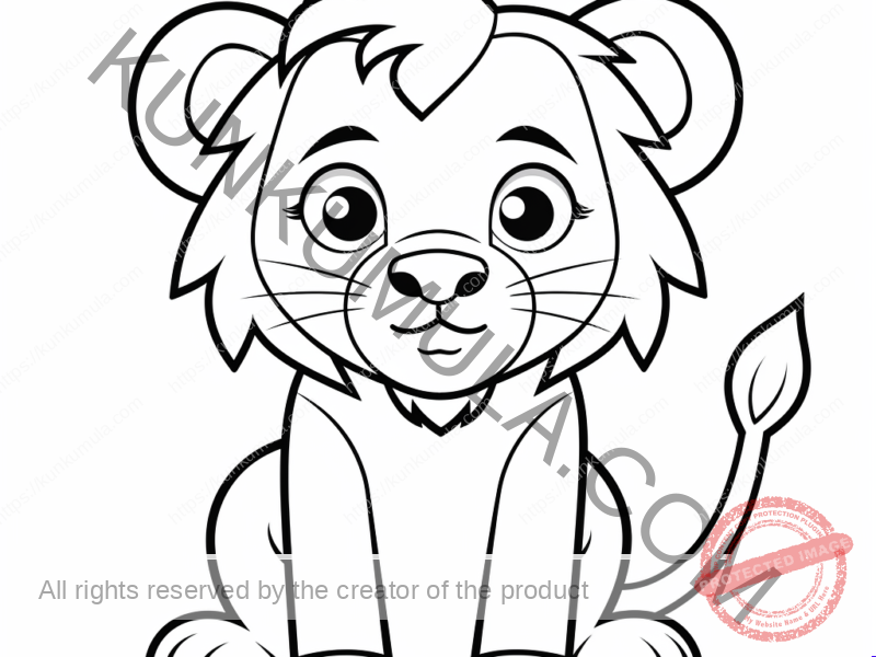 Lion 15 Colouring Page| Have Fun With Your Kid As You Shade