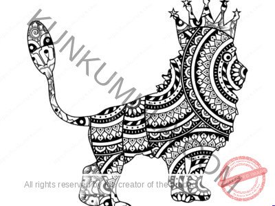 Lion Coloring Page for Adults & Kids | Color With Your Kids | Family Fun | High-Resolution JPG Printable