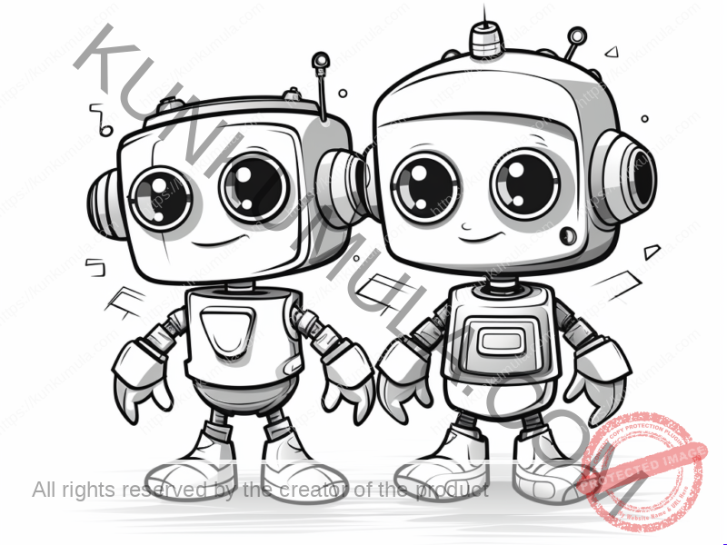 Robots 12 | Color With Your Kids | Family Fun | Print & Color