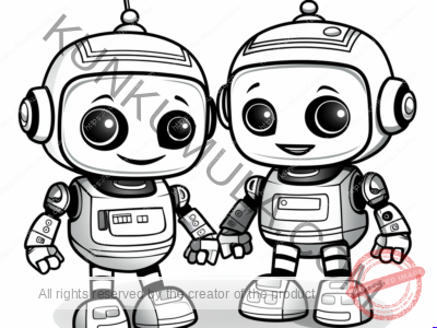 Robots 13 | Color With Your Kids | Family Fun | Print & Color
