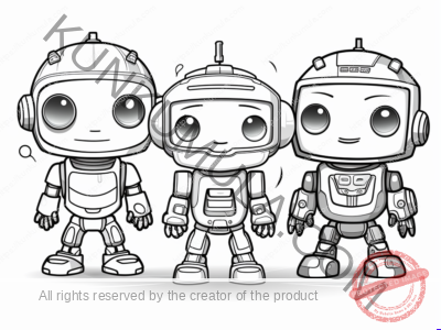 Robots 18 Kids Coloring Page