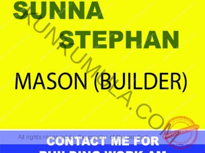 SUNNA STEPHAN A MASON FROM UGANDA