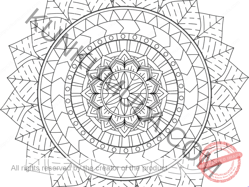 SWMandala10 | Color With Your Kids | Family Fun | Print & Color