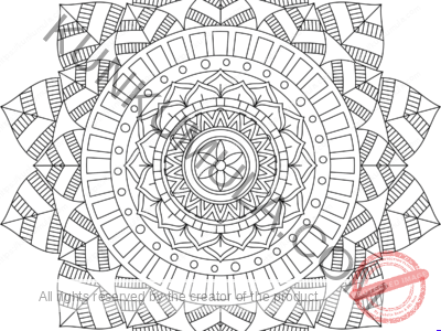 SWMandala2 | Color With Your Kids | Family Fun | Print & Color | High Resolution JPG Coloring Page