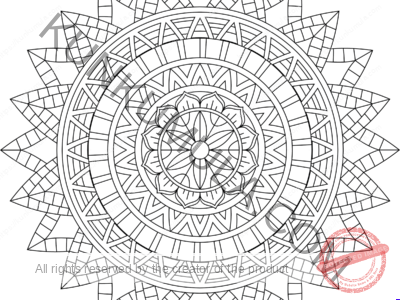 SWMandala3 | Color With Your Kids | Family Fun | Print & Color