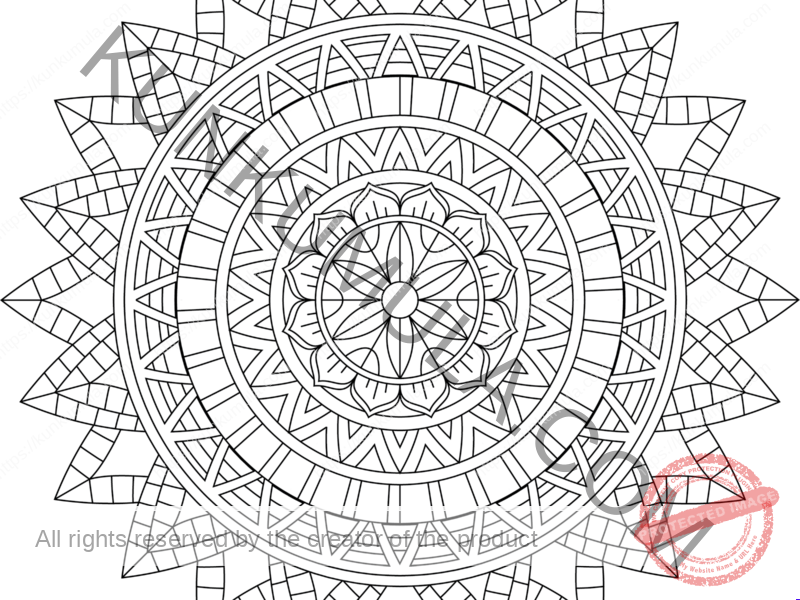 SWMandala3 | Color With Your Kids | Family Fun | Print & Color