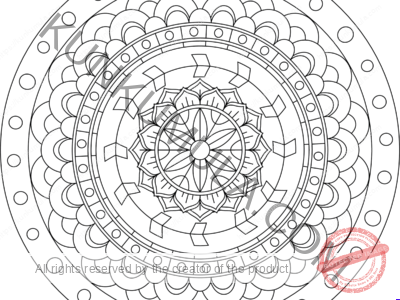 SWMandala4 | Color With Your Kids | Family Fun | Print & Color