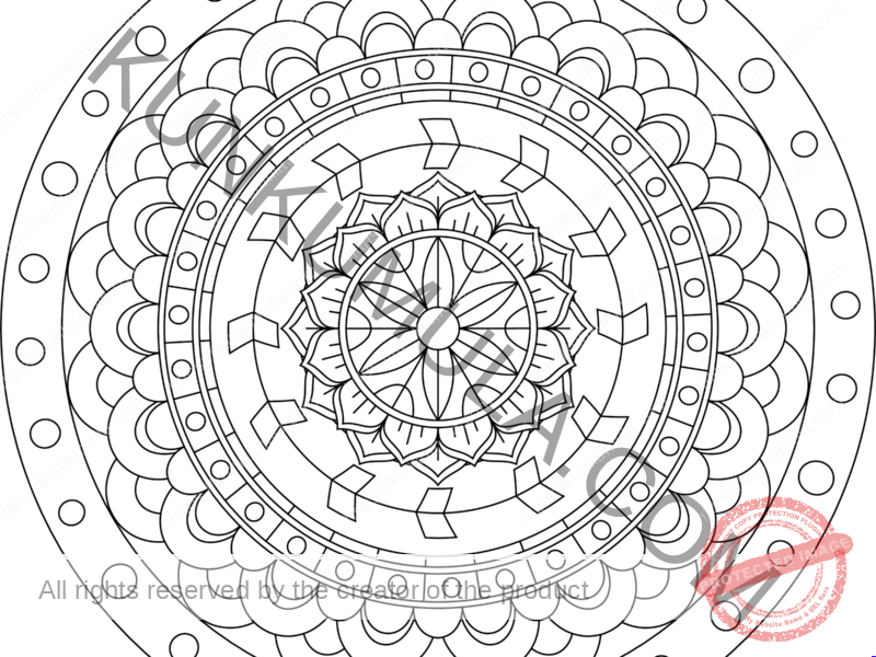 SWMandala4 | Color With Your Kids | Family Fun | Print & Color