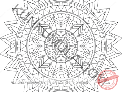 SWMandala5 | Color With Your Kids | Family Fun | Print & Color