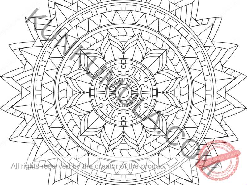 SWMandala5 | Color With Your Kids | Family Fun | Print & Color