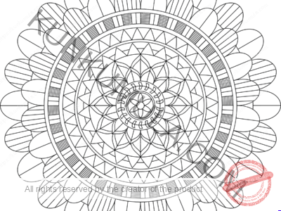 SWMandala6 | Color With Your Kids | Family Fun | Print & Color