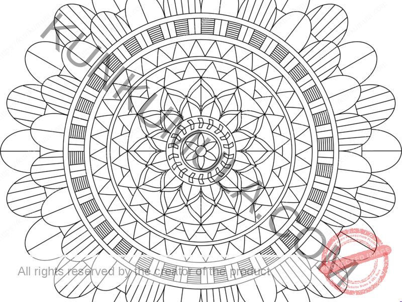 SWMandala6 | Color With Your Kids | Family Fun | Print & Color