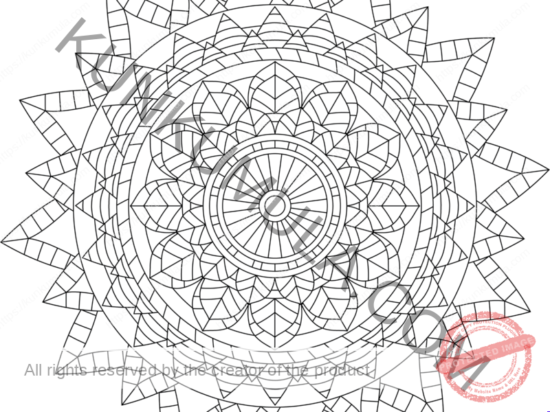 SWMandala8 | Color With Your Kids | Family Fun | Print & Color