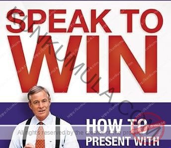 Speak toWin How to Present with Power in Any Situation Brian Tracy Book In Pdf