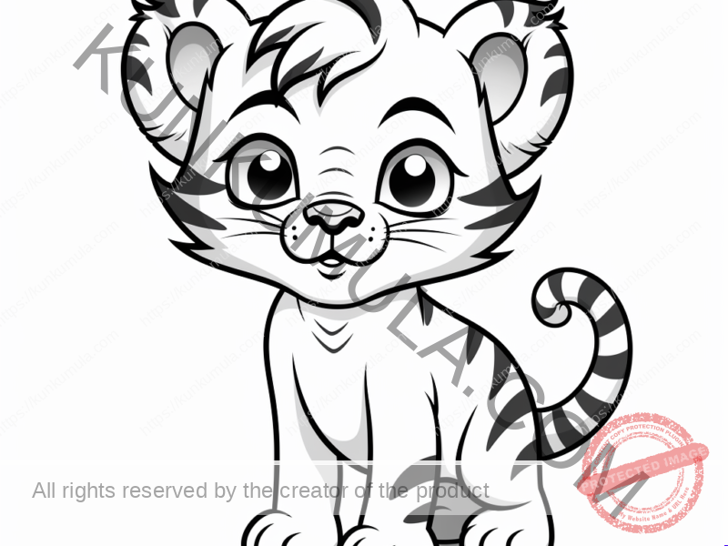 Tiger Kids Coloring Books
