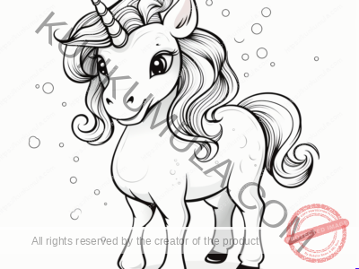 Coloring Books Unicorn 1