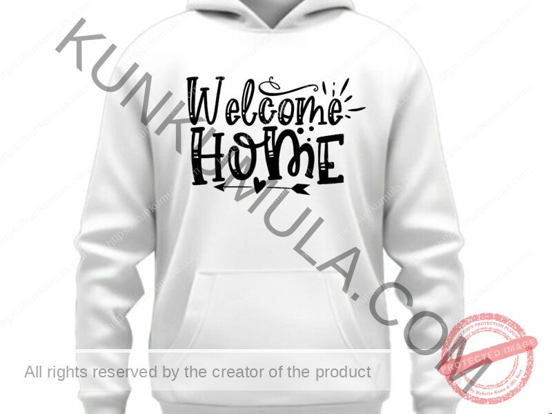 Welcome Home Art Work | Artwork In Png, Dxl, Ai | for T-shirts, hoodies, tote bags, wall art, stickers, mugs, and more