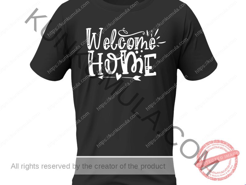 Welcome Home Art Work | Artwork In Png, Dxl, Ai | for T-shirts, hoodies, tote bags, wall art, stickers, mugs, and more