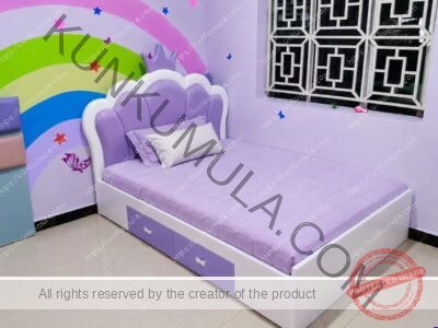 Custom-Made Princess Bed with Storage | Price Negotiable| Order You Today $ Now